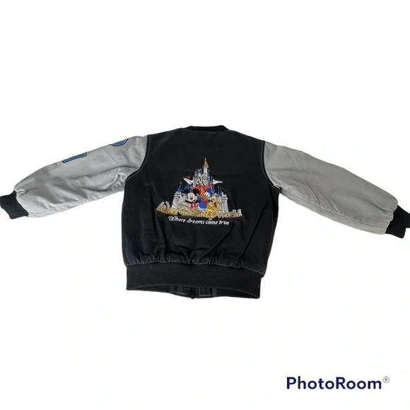 Walt Disney World Where Dreams Come True Bomber Patch Jacket Size S Full Zip - Picture 2 of 14